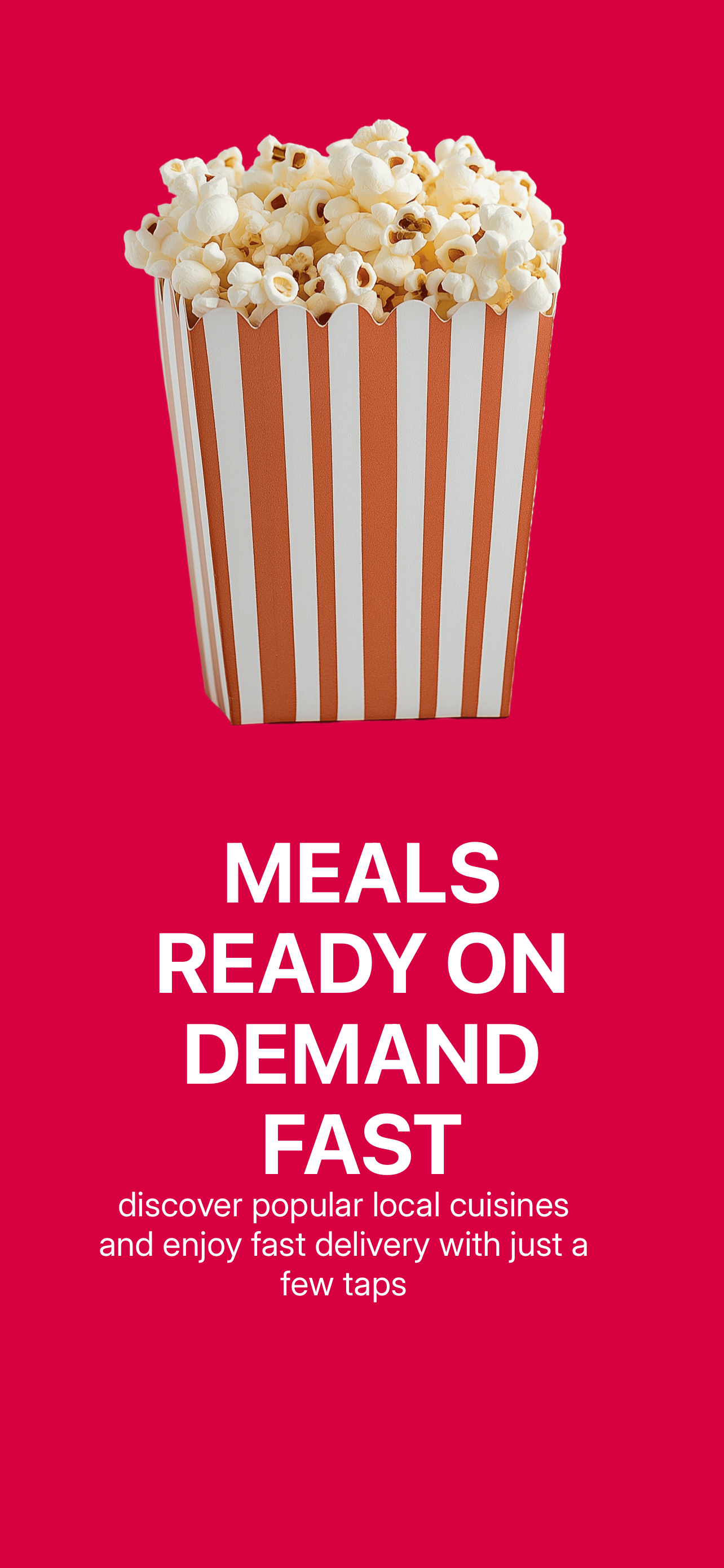 App Store screenshot template for food delivery app – delivery confirmation