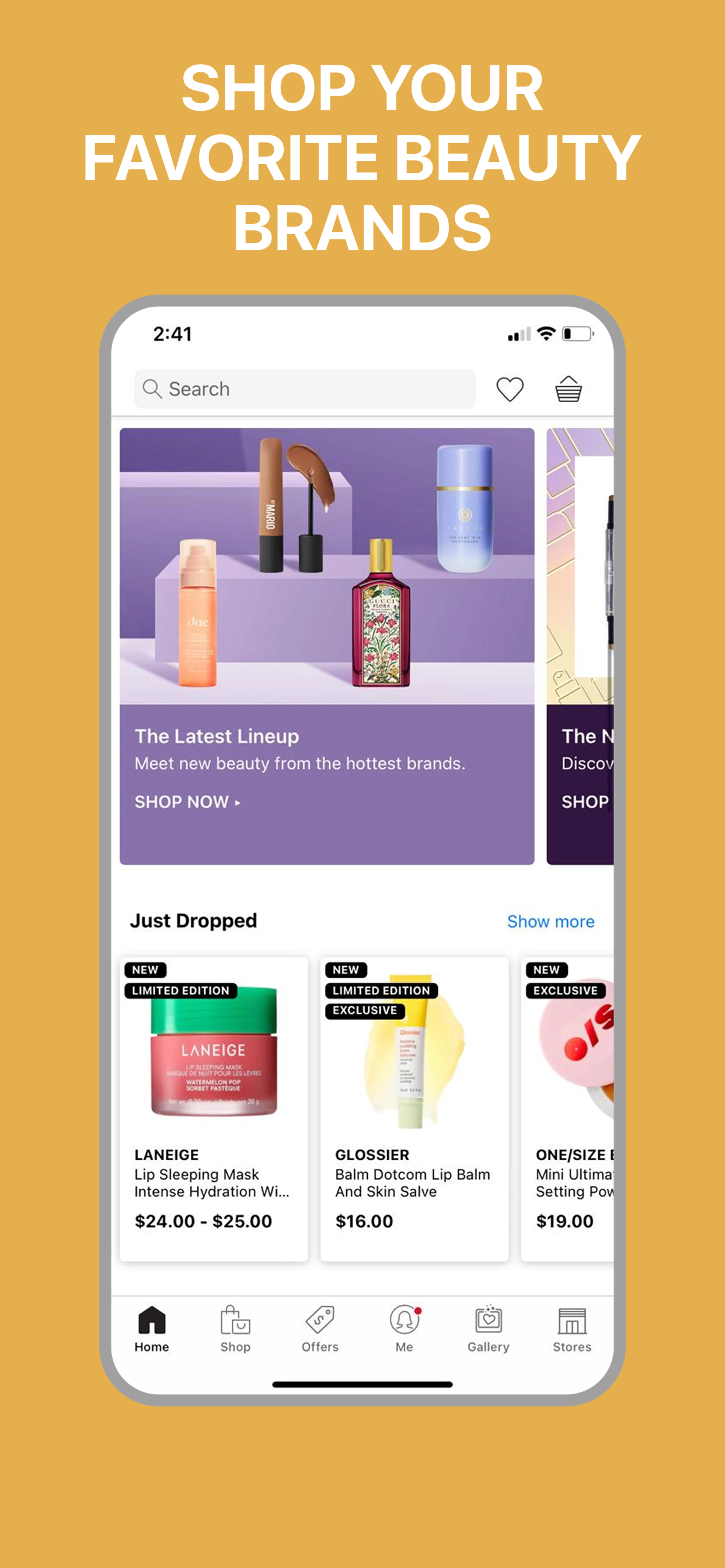 App Store screenshot template for shopping app – order summary checkout