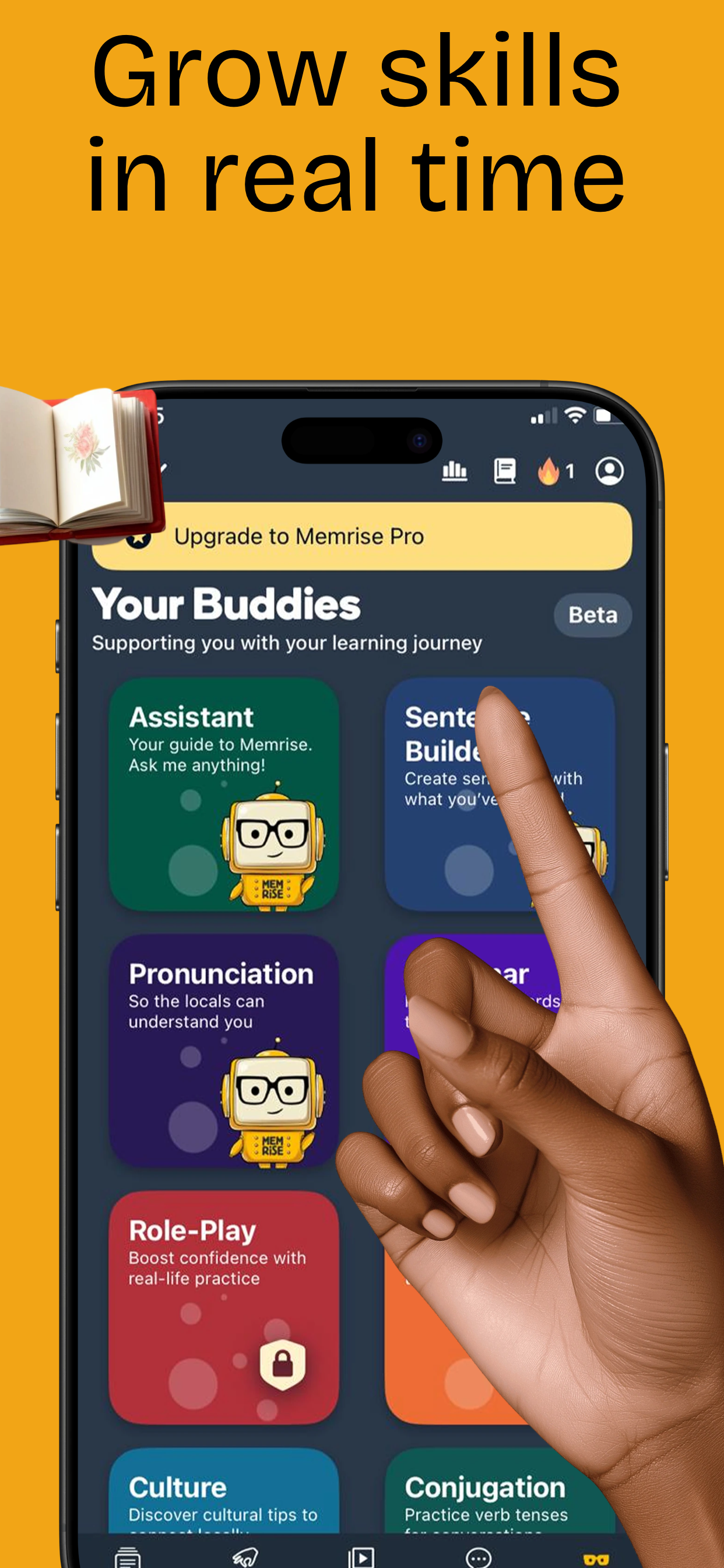 App Store screenshot template for kids education app – subject categories