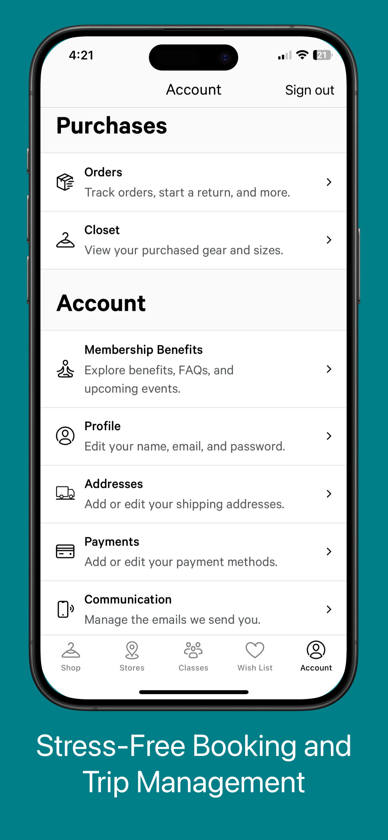 App Store screenshot template for travel app – map view accommodations