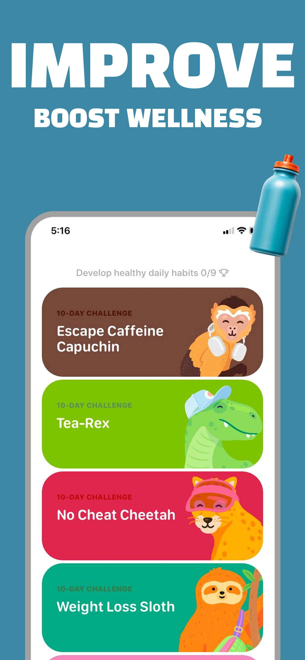 App Store screenshot template for wellness app – mood and energy log